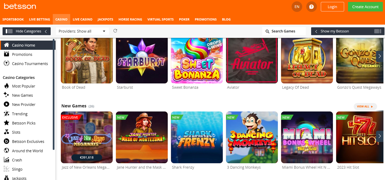 Betsson online casino