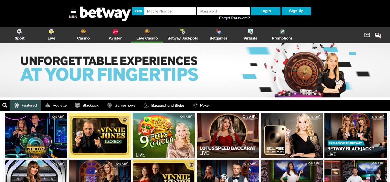 Betway casino review India