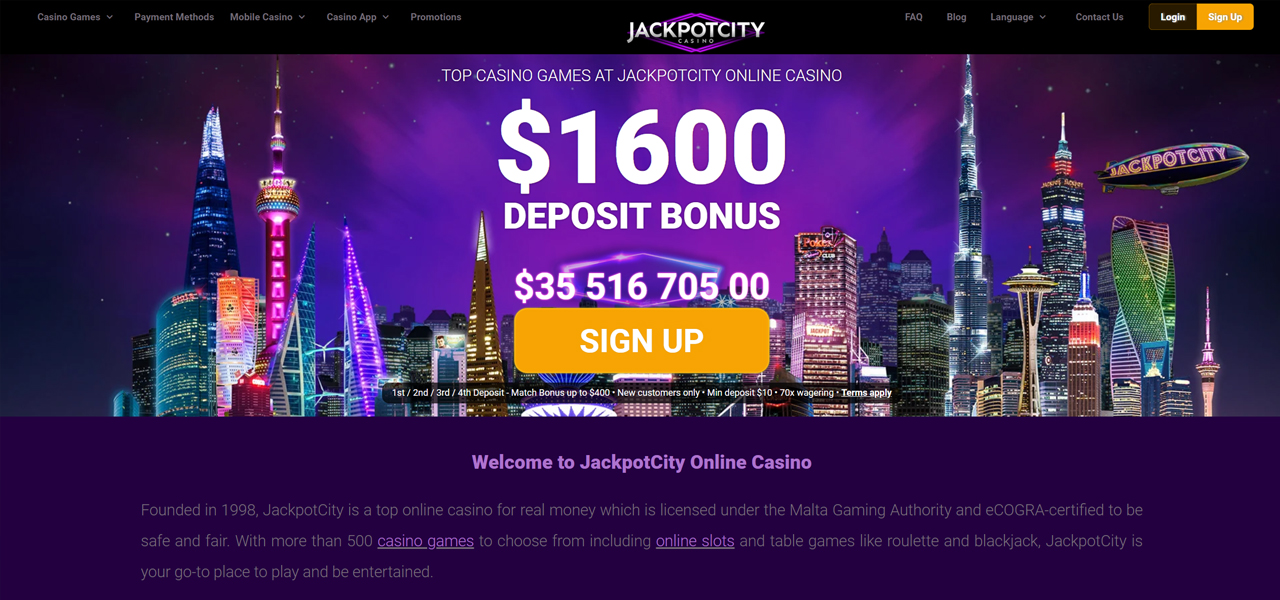 Jackpot City Casino India