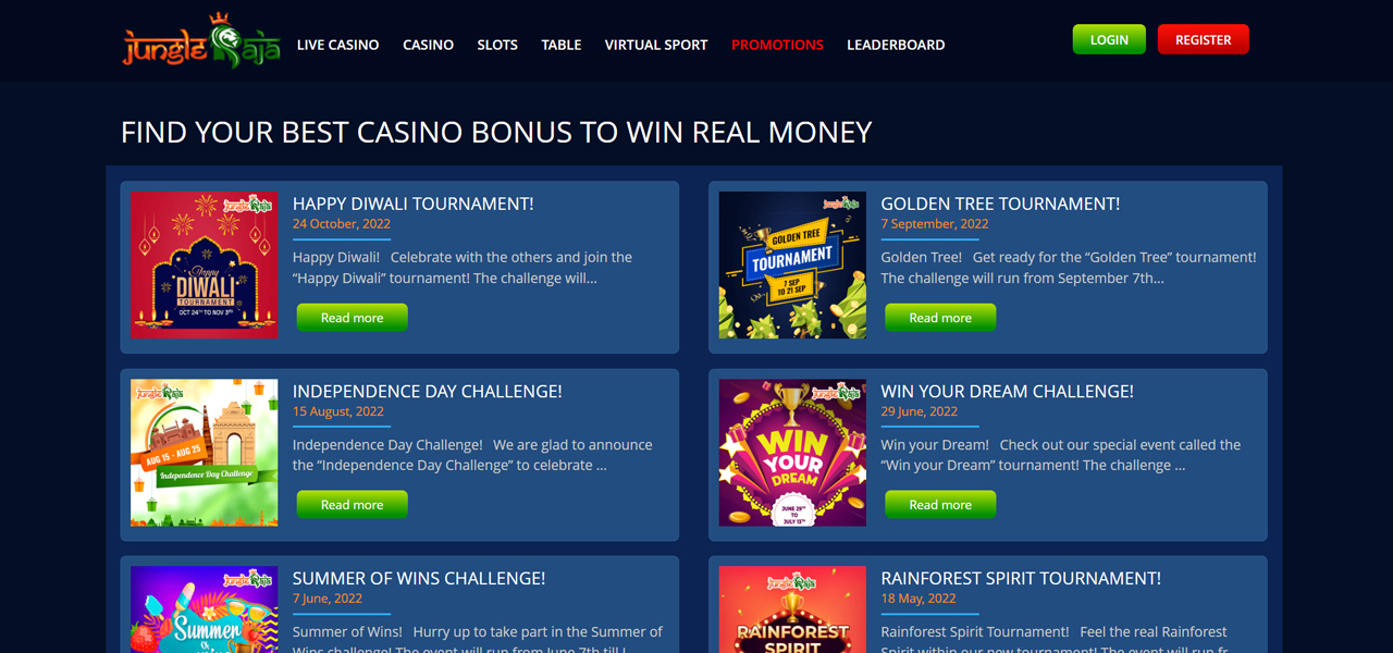 JungleRaja casino review