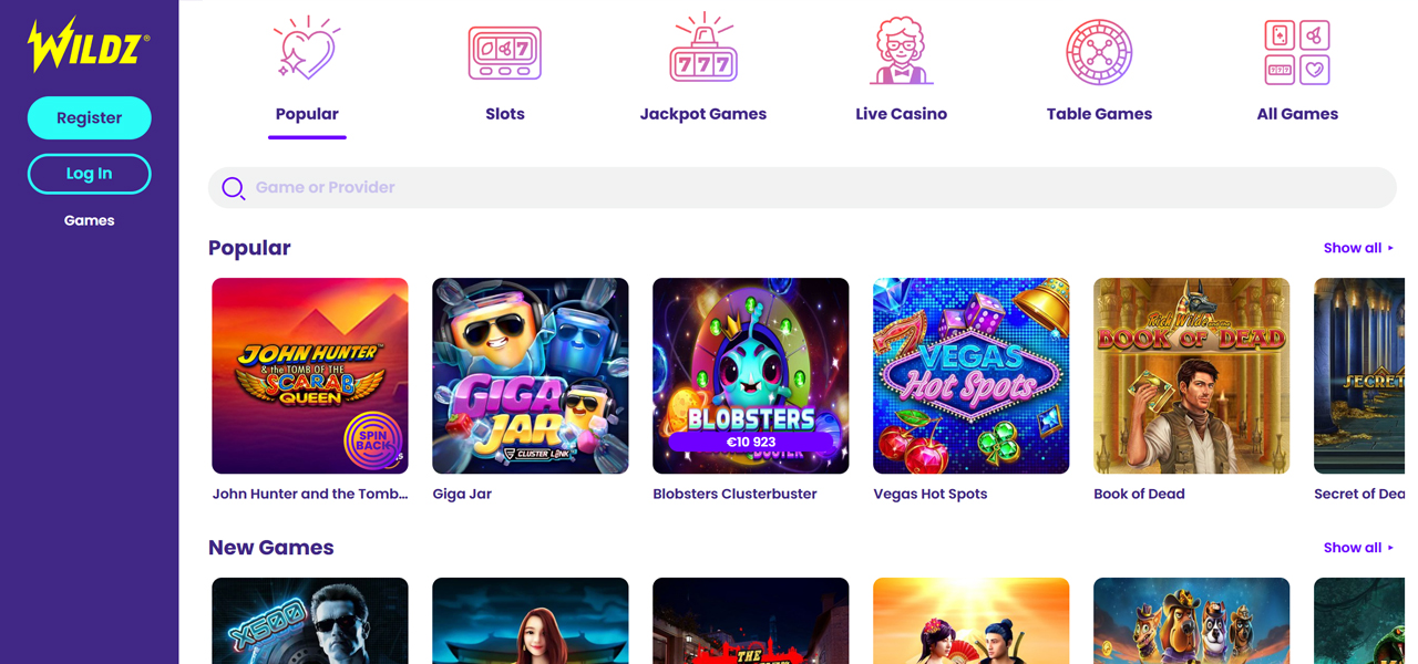 Wildz casino review